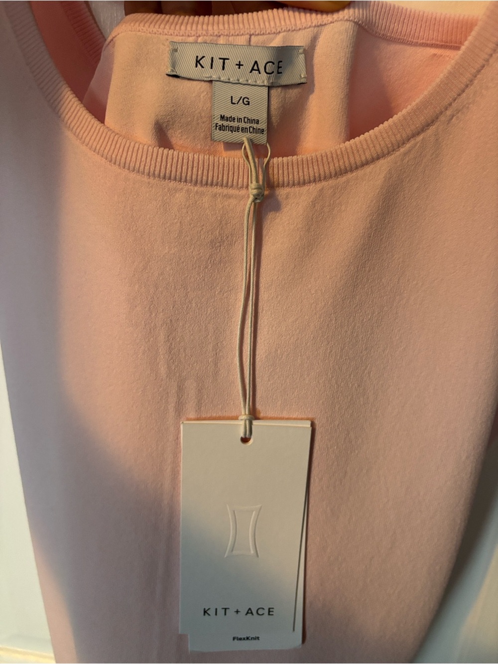 Kit and Ace Pastel Pink Scoop Tank